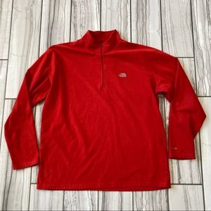 The North Face fleece 1/4 zip pullover. EUC